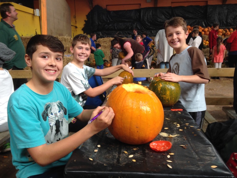 Pumpkin carving at Crealy